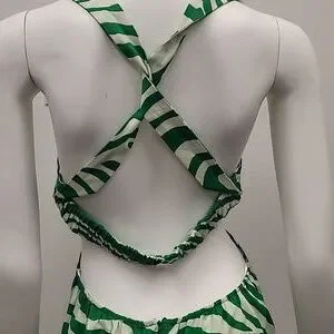 green emerald velvet dress Topshop Khaki Green Zebra Print Mesh Maxi Dress Size Small – Sunshine Thrift main image 0